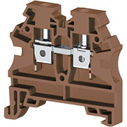 AVK4 RD (коричневый), 304218RP Клеммник на DIN-рейку 4мм.кв.