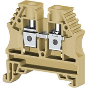 AVK6 (бежевый), 304149RP Клеммник на DIN-рейку 6мм.кв.
