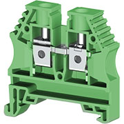 AVK6 (зеленый), 304142RP Клеммник на DIN-рейку 6мм.кв.