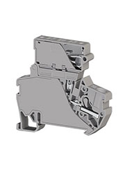 PYK4I(6,3x31,75)(бежевый), 307310 Клеммник пруж.быстрозажимной (Push in) с держ.предохр.(6,3х31,75),