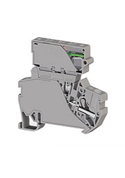 PYK4ILD_24VDC(6,3х31,75)(бежевый), 307320 Клеммник пруж.б/зажим. (Push in) с держ.пред.(6,3х31,75) с