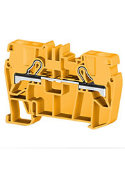 PYK6 (желтый), 307123 Клеммник пруж. быстрозажимной (Push in), 6 мм.кв.