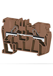 PYK6 (коричневый), 307128 Клеммник пруж. быстрозажимной (Push in), 6 мм.кв.