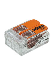 221-412, клемма двухпроводная до 4кв.мм