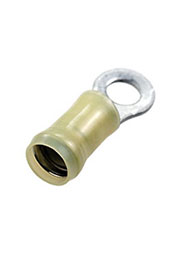 130171-0, PIDG наконечник кольцевой изолированный М6 желтый на провод 3-6мм2