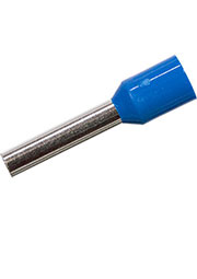 НШВИ2.5 12, втулочный наконечник на провод 2.5мм2 L12мм синий