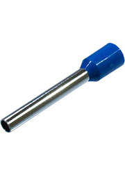 НШВИ2.5 18, втулочный наконечник на провод 2.5мм2 L18мм синий