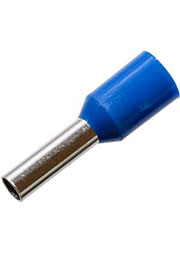 НШВИ2.5 8, втулочный наконечник на провод 2.5мм2 L8мм синий