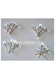 5020-20G1, Набор светодиодов 20 шт., зеленый, узкий угол