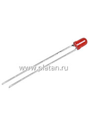 L-1154ID, Светодиод красный 60  d=3мм 25мКд 625нМ