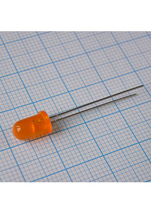 L-7113ED, Светодиод оранжевый 60 d=5мм 30мКд 625нМ