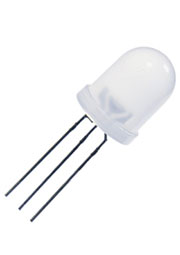 L-819EGW, Светодиод красный/зеленый 50  d=10мм 80/50мКд 625/568нМ (OBSOLETE!)