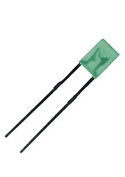 L-914GDT, светодиод прямоугольный зеленый 6мкД 568нм 2х3мм