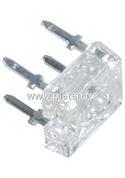 BL-FL7670UYC, Светодиод "Пиранья" желтый 50  1400мКд 590нМ (Ultra Yellow)