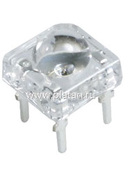 BL-FL7680PGC, Светодиод "Пиранья" зеленый 100 6000мКд 525нМ (Ultra Pure Green)