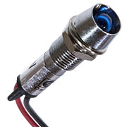 N-XD8-1W-B 220V, светодиод с держателем синий 220VAC