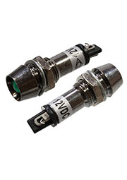 XD10-1M-G-12VDC, светодиод с держателем зеленый 12 В
