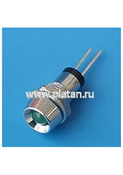 LA07W/G, Светодиод в корпусе d=10мм зеленый, 12,0мКд