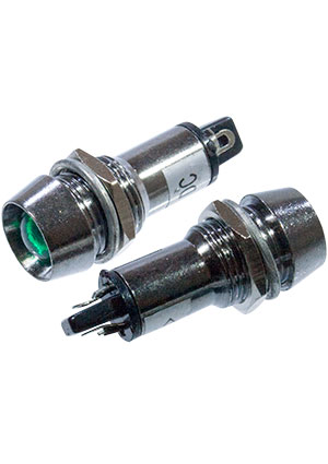 XD12-1-G-24VDC, Светодиод с держателем зеленый 12мм 24VDC