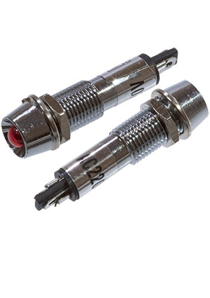 XD8-1-R-03VDC, Светодиод с держателем красный 8мм 3VDC