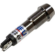 L-701G-24V, светодиод с держателем зеленый 24В резьба М8