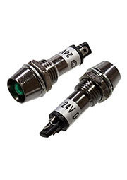 XD10-1M-G-24VDC, светодиод с держателем зеленый 24 В