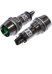XD12-1M Green 220V, лампа индикаторная 12мм 220VAC зеленая
