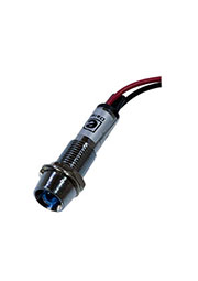 XD8-1W-B 24V, светодиодная лампа с держателем синяя 24В провод