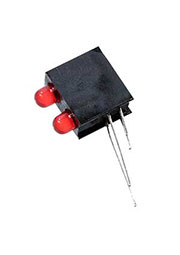 L-934DB/2ID, два красных светодиода 3мм в корпусе