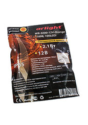 017992 WR-5000-12V-ORANGE, светодиодная нить, 12V(1608, 100 LED) (5м)