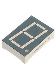 FYS-10011BUHR-21, индикатор 1 разряд красный 33х22.4мм 645нм 150мКд