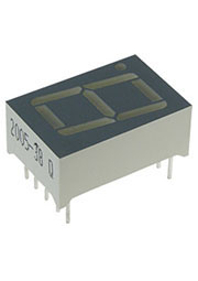 SC56-11GWA, индикатор  зеленый  ОК  14.2мм  1x7  .10.5мКд