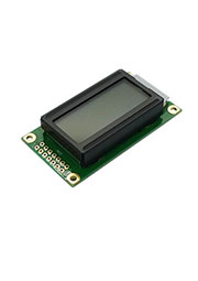 WH0802A-TGH-CT#, ЖКИ симв, 8х2, подсв. Белая, инд. Серый