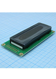 WH1602C-YGH-CTK#, ЖКИ симв, 16х2, подсв. Ж-З, инд. Серый