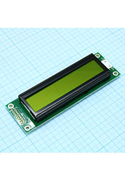 WH2002A-YYH-CT#, ЖКИ симв, 20х2, подсв. Ж-З, инд. Ж-З