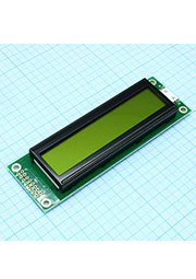 WH2002A-YYK-CT#, ЖКИ симв, 20х2, подсв. Ж-З, инд. Ж-З