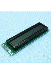 WH2402A-YGH-CT#, ЖКИ симв, 24х2, подсв. Ж-З, инд. Серый