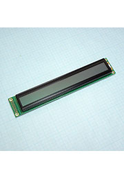 WH4002A-YGH-CT#, ЖКИ симв, 40х2, подсв. Ж-З, инд. Серая