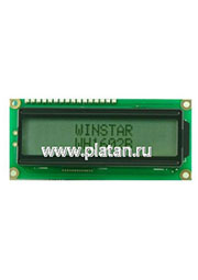 WH1602B-YYH-CTK, ЖКИ 16х2, англо-русский