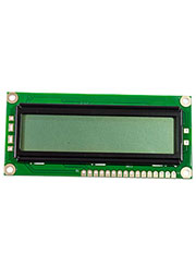 WH1601A-NGG-CT, ЖК-индикатор 16х1 англ./рус