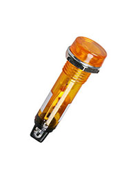 N-805Y-220V, лампа неоновая с держателем желтая 220В d=10мм