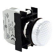 B030XB, Арматура сигнальная белая для неоновой лампы (без лампы)