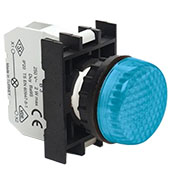 B030XM, Арматура сигнальная синяя для неоновой лампы (без лампы)