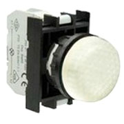 B050XB, Арматура сигнальная белая со светодиодом 12-30 В перем. и пост. тока