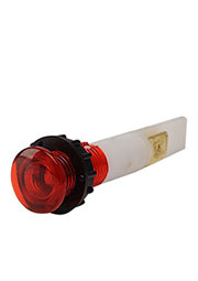 S102NK, Сигнальная арматура 10мм красная с зажим. MS и с неон. лампой