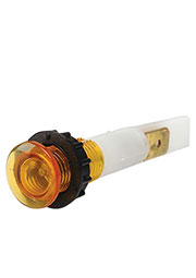 S102NS, Сигнальная арматура 10мм желтая с зажим. MS и с неон. лампой