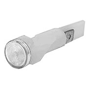 S105NB, Сигнальная арматура 10мм белая без гайки с неон. лампой