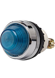 S220NM, Арматура сигнальная синяя 22мм с конической линзой