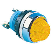 S220NS, Арматура сигнальная желтая 22мм с конической линзой