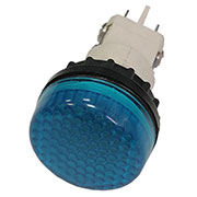 S224NM7, Арматура сигнальная синяя 22мм (под лампу с резьбой Ba9S) 220B